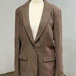 Banana Republic  wool blend 16 tall brown blazer Photo 0