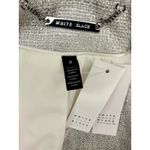 White House | Black Market  Metallic Silver Tweed Zipper Blazer Size 8 NWT!! Photo 3