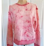 Vigoss  Womens Pullover Sweatshirt Pink/Peach Tie Dye Long Sleeve Crew Neck Sz S Photo 0