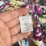 CAbi  Multicolored Woman’s Eden Floral Draped Wrap Blouse Size Medium Photo 4