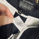 Talbots Lot of 2  Perfect Skimmer Black & Brown Capri Pants Size 8 cropped cotton Photo 5