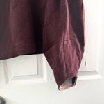 Hellessy Intermix Red Burgundy Patti Ruffle Trim Cold Shoulder Sweatshirt XS Photo 5