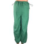 Super Massive Women Green Windbreaker Baggy Parachute Drawstring Trouser Pants M Size M Photo 2