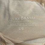 Lucky Brand  Oversize Beige Burnout Long Sleeve T-Shirt L Neutral Layering Winter Photo 8