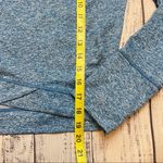 Zella  Wide Neck Long Sleeve Fleeced Lined Crop Top. Size Medium. Photo 7