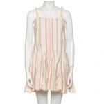 Alexis  Dimma Sleeveless 100% Linen MiniDress in Heather Beige Stripe Size S Photo 1