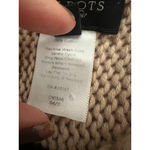 Talbots  Sweater Tan Chunky Cable Knit Cardigan Short Sleeve Fisherman Size LP Photo 6