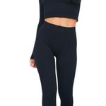 Pretty Little Thing  High Waist Structured Snatched Ribbed Leggings Black US 4 Photo 3