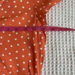 Flynn Skye peach polka dot balletcore ruffle short sleeve cutout mini NWT SZ SM Photo 4