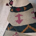 Outback Red  Cardigan with Aztec Design‎ Sweater  Size Small Photo 3