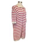 ZARA Oversized Crochet Knit Cardigan With Stripes Size XL Photo 3