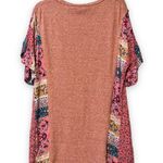 GIGIO small womens high low top ruffle sleeves short sleeve round neck Pink Photo 7