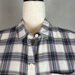 Current/Elliott Current Elliott Womens The Slim Boy Shirt Button Size 2 M Medium Burnside Plaid Photo 1
