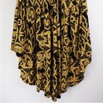 Free People NWOT Mimi Oversized Tank Top Tunic Sleeveless Black Gold Print Boho Photo 4