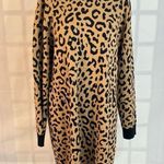 J.Crew Long-sleeve mini sweater-dress in leopard size xl Photo 2