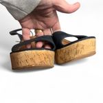 Diane Von Furstenberg DVF Odelia Blue Suede Cork Open Toe Platform Sandals - 9 Photo 6