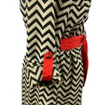 Olive & Oak  Womens Button Front Chevron Shirt Dress With Attached‎ Belt small Photo 4