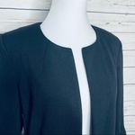 Calvin Klein  Black Bell Sleeve Open Front Blazer Jacket Size 8 Medium Photo 6