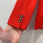 Talbots Blazer 4 Orange Red Career Business Cotton Bright Button Jacket NWT $169 Photo 7