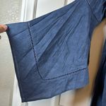 Oddy Off Shoulder Bell Sleeves Blue Bohemian Dress Size Med EUC #1330 Photo 2