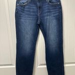 Dark Wash Straight Leg Jeans Blue Size 31 Photo 0