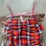 Crave fame Y2K vintage plaid mesh cami tank top Photo 6