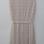 Caution to the Wind  Women’s Summer Dress Back Cutout Sleeveless Tan Cream Size S Photo 0