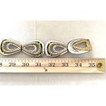 Vintage Gold Silver Stretchy Metal Belt 80's Retro Accessory Photo 5