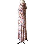 Susan Bristol Vintage Pink Floral Midi Dress Size 6 Photo 1