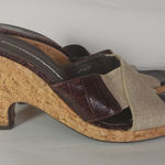 Donald J Pliner Women's Shoes Sandals Wedges Mala Cork Size 8.5 Brown Photo 0