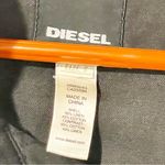 Diesel  Size Small Black Linen Cotton Blend Multi Pocket Utility Hooded Jacket Photo 3