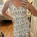 The Impeccable Pig Blue And White Dress  Photo 0