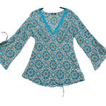 Jordache  Babydoll Sequin Lace Trim Flare Sleeve Fairy WhimsiGoth Size Large Photo 0