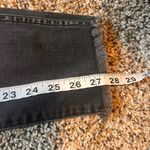 Madewell 10" High-Rise Skinny Jeans Button Fly Frayed Hem Black Wash Size 29 Photo 6