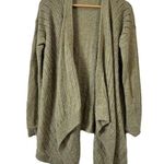 Lou & grey Small Green Knit Olive Green Oversized Flowy Cardigan Photo 0