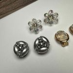 Bead Cluster /Cameo Clip On Earrings Vintage Photo 3