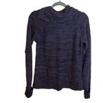 Sonoma Marled Purple Cable Knit Sweater Photo 1