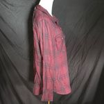 Jessica Simpson petunia Burgundy Plaid Button Down Shirt Photo 2