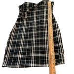 SheIn  Black & White Plaid Spaghetti Strap Mini Dress S short casual festival Photo 3