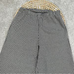 Bryn Walker Palazzo Soft Knit Pull On Pants Houndstooth Wide Leg Nero/Latte XXS Photo 4