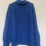 Prómesa Boutique Blue Chunky Turtleneck Sweater Photo 2