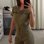 Denim Jumpsuit Green Size XS Photo 1
