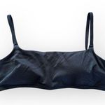 Aerie black textured scoop bikini top Photo 0