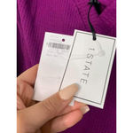 1.STATE‎ Purple Crushed Berry Open Back Size XS NEW Photo 1
