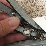 Coach signature fabric gray / silver oversized wristlet NWT Photo 11