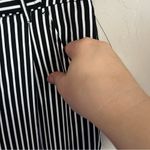 Maison Jules NWT Julliet Black White Striped Wide Leg Capris Photo 7