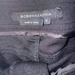 BCBGMAXAZRIA  Black Zip Ankle Pants Women's Size 6 Slim Fit Stretch Photo 2
