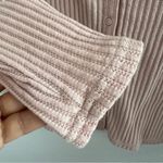 Gap Pink Ribbed Long Sleeve Button Front Knit Top Shirt Blouse XL Photo 5