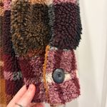 American Eagle AEO Outfitters Plaid Teddy Sherpa Fireside Shacket Size Small Photo 12