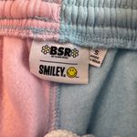 Samii Ryan BSR  Smiley never stop growing pink blue split Sweat Shorts Photo 2
